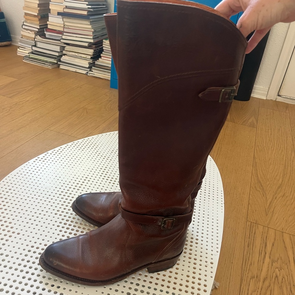 Frye Brown Leather Riding Boots